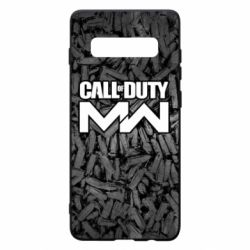 Чехол для Samsung S10+ Call of Duty: MW in background bullets - PrintSalon