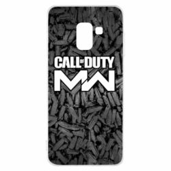 Чехол для Samsung A8 2018 Call of Duty: MW in background bullets - PrintSalon