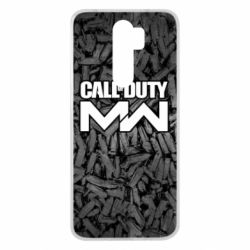 Чехол для Xiaomi Redmi Note 8 Pro Call of Duty: MW in background bullets - PrintSalon