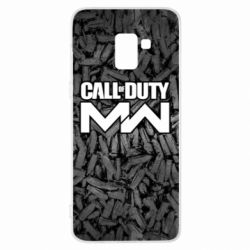 Чехол для Samsung A8+ 2018 Call of Duty: MW in background bullets - PrintSalon