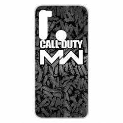 Чехол для Xiaomi Redmi Note 8 Call of Duty: MW in background bullets - PrintSalon