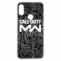 Чехол для Xiaomi Redmi Note 7 Call of Duty: MW in background bullets - PrintSalon