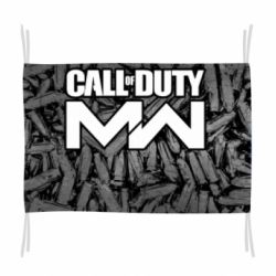Флаг Call of Duty: MW in background bullets - PrintSalon