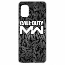 Чехол для Samsung A31 Call of Duty: MW in background bullets - PrintSalon