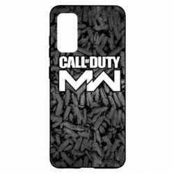 Чехол для Samsung S20 Call of Duty: MW in background bullets - PrintSalon