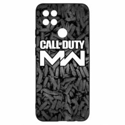 Чехол для Oppo A15s/A15 Call of Duty: MW in background bullets - PrintSalon