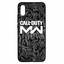 Чехол для Xiaomi Redmi 9a Call of Duty: MW in background bullets - PrintSalon