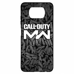 Чехол для Xiaomi Poco X3 Call of Duty: MW in background bullets - PrintSalon