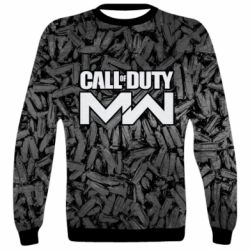 3D свитшот Call of Duty: MW in background bullets - PrintSalon