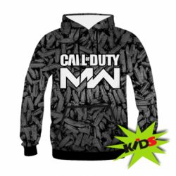 Детское 3D худи Call of Duty: MW in background bullets - PrintSalon