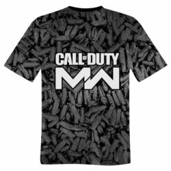Мужская футболка 3D Call of Duty: MW in background bullets - PrintSalon