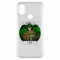 Чехол для Xiaomi Mi A2 Call of duty Warzone ghost green background - PrintSalon