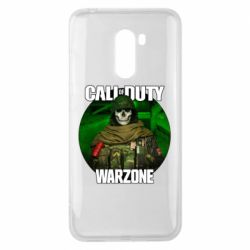 Чехол для Xiaomi Pocophone F1 Call of duty Warzone ghost green background - PrintSalon