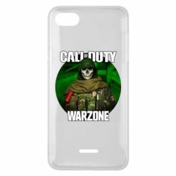 Чехол для Xiaomi Redmi 6A Call of duty Warzone ghost green background-PrintSalon Чехол для Xiaomi Redmi 6A Call of duty Warzone ghost green background