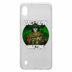 Чехол для Samsung A10 Call of duty Warzone ghost green background - PrintSalon