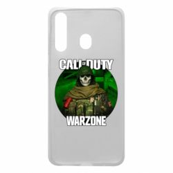 Чехол для Samsung A60 Call of duty Warzone ghost green background - PrintSalon