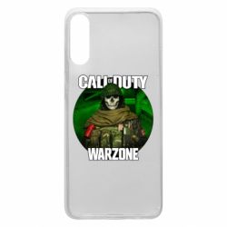 Чехол для Samsung A70 Call of duty Warzone ghost green background - PrintSalon