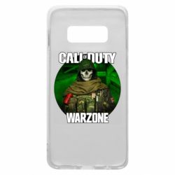 Чехол для Samsung S10e Call of duty Warzone ghost green background - PrintSalon