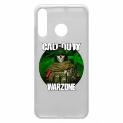 Чехол для Huawei P30 Lite Call of duty Warzone ghost green background - PrintSalon