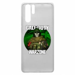Чехол для Huawei P30 Pro Call of duty Warzone ghost green background - PrintSalon
