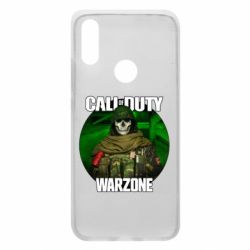 Чехол для Xiaomi Redmi 7 Call of duty Warzone ghost green background - PrintSalon
