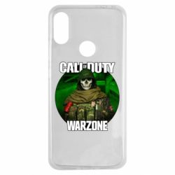 Чехол для Xiaomi Redmi Note 7 Call of duty Warzone ghost green background - PrintSalon