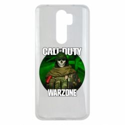 Чехол для Xiaomi Redmi Note 8 Pro Call of duty Warzone ghost green background - PrintSalon