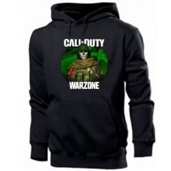 Мужское худи Call of duty Warzone ghost green background - PrintSalon