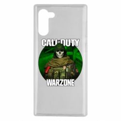 Чехол для Samsung Note 10 Call of duty Warzone ghost green background - PrintSalon