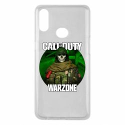 Чехол для Samsung A10s Call of duty Warzone ghost green background - PrintSalon