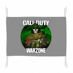 Флаг Call of duty Warzone ghost green background - PrintSalon