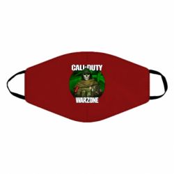 Маска многоразовая Call of duty Warzone ghost green background - PrintSalon