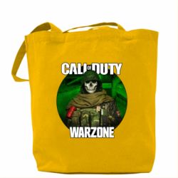 Шоппер Call of duty Warzone ghost green background - PrintSalon
