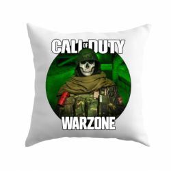 Подушка Call of duty Warzone ghost green background-PrintSalon Подушка Call of duty Warzone ghost green background
