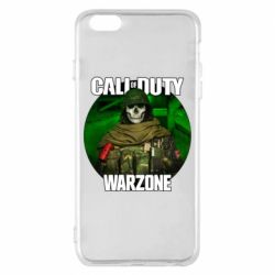 Чехол для iPhone 6 Plus/6S Plus Call of duty Warzone ghost green background - PrintSalon