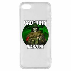 Чехол для iPhone5/5S/SE Call of duty Warzone ghost green background - PrintSalon