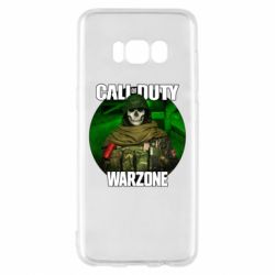 Чехол для Samsung S8 Call of duty Warzone ghost green background - PrintSalon
