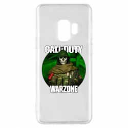 Чехол для Samsung S9 Call of duty Warzone ghost green background - PrintSalon