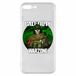 Чехол для iPhone 8 Plus Call of duty Warzone ghost green background - PrintSalon