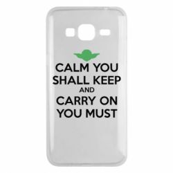 Чехол для Samsung J3 2016 Calm you shall keep - PrintSalon