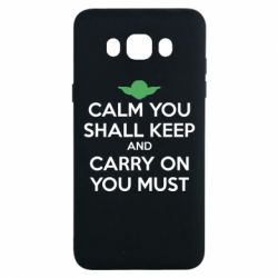 Чехол для Samsung J7 2016 Calm you shall keep