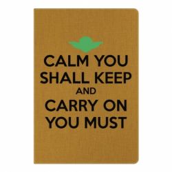 Блокнот с принто Calm you shall keep - PrintSalon