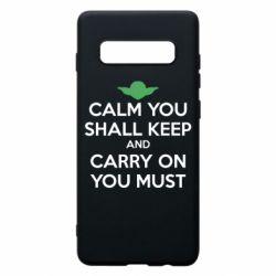 Чехол для Samsung S10+ Calm you shall keep - PrintSalon