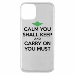 Чехол для iPhone 11 Calm you shall keep - PrintSalon