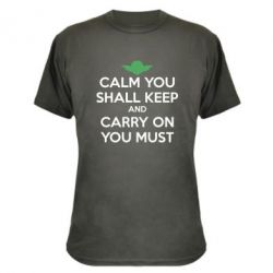 Камуфляжная футболка Calm you shall keep - PrintSalon
