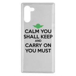 Чехол для Samsung Note 10 Calm you shall keep - PrintSalon