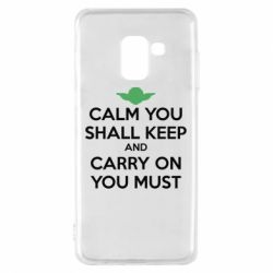 Чехол для Samsung A8 2018 Calm you shall keep - PrintSalon