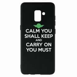 Чехол для Samsung A8+ 2018 Calm you shall keep - PrintSalon