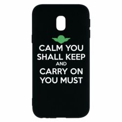 Чехол для Samsung J3 2017 Calm you shall keep - PrintSalon