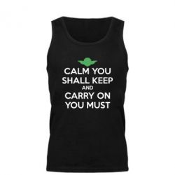 Мужская майка Calm you shall keep - PrintSalon